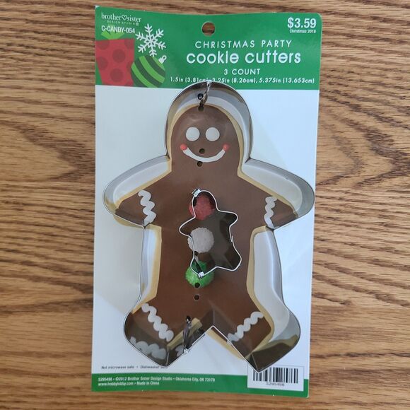 Vintage Christmas Cookie Cutter Bundle - Wilton Stars, Tree, Gingerbread Man - Picture 8 of 10